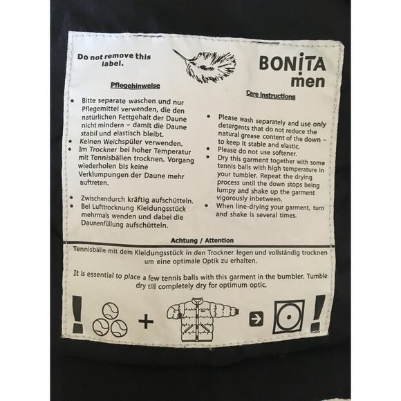 Bonita Men Unlimited Express Society Royal BMW 1977 XXL Quilted Goose Down Vest - Picture 11 of 11